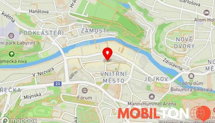 mapa CZC Prodej elektroniky, Prodej mobilních telefonů, Prodejna počítačových potřeb, Prodej výpočetní techniky v Vnitřní Město