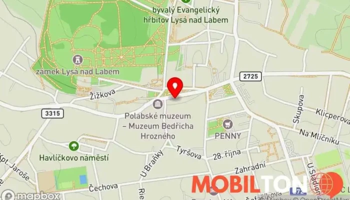 mapa Daniel's Pub & Burger Hamburgerová restaurace, Americká restaurace v Náměstí Bedřicha Hrozného 183