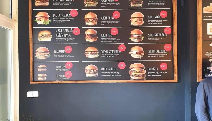 Daniels Pub Burger Menu - Nová 99