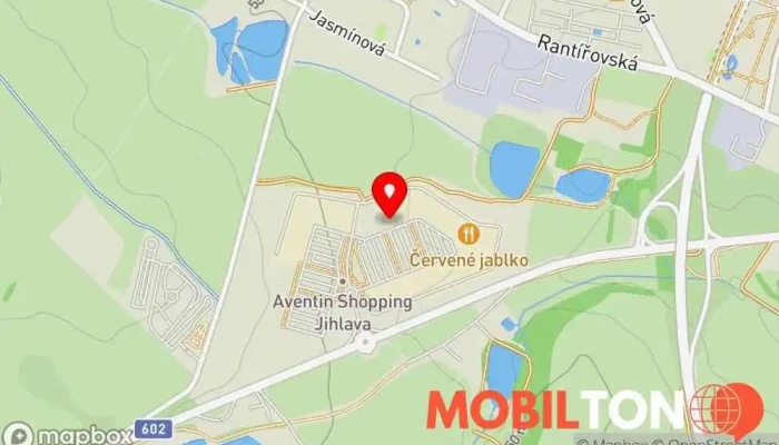 mapa DATART OC Aventin Shopping Jihlava - původní Electro World Prodej elektroniky, Prodej domácích spotřebičů, Prodej mobilních telefonů v Pelhřimovská 70