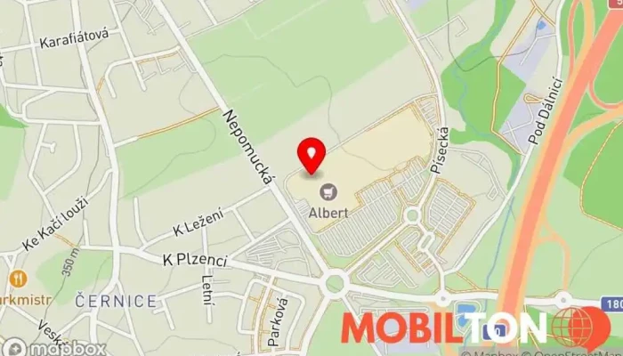 mapa DATART OC Olympia Plzeň - původní Electro World Prodej elektroniky, Prodej domácích spotřebičů, Prodej mobilních telefonů v Plzeň 8-Černice