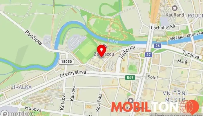 mapa DATART Plaza Plzeň Prodej elektroniky, Prodej domácích spotřebičů, Prodej mobilních telefonů v Plzeň 3