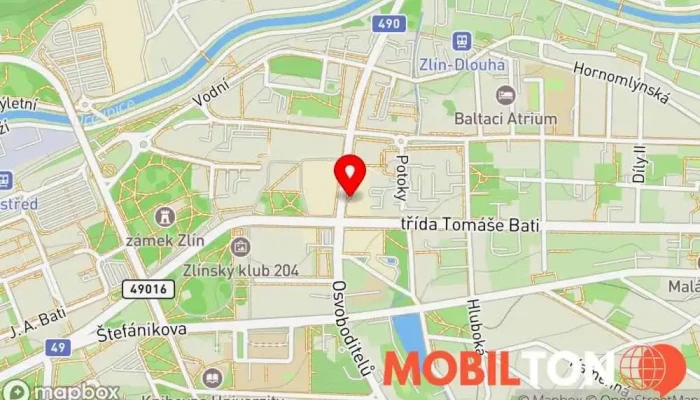mapa Dida grill Rychlé občerstvení, Řecká restaurace v Zlín