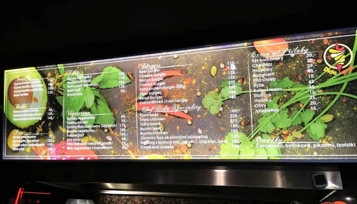 Dida Grill -  Menu - Zlín
