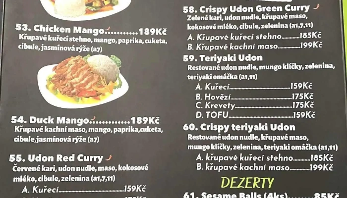 Dimo Restaurant -  Menu - Čsl. Armády 184