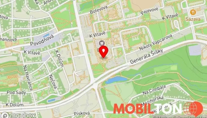 mapa DISPLEJ EXPERT Opravna mobilních telefonů, Prodej mobilních telefonů, Opravy počítačů, Opravna telefonů v Praha 4-Modřany