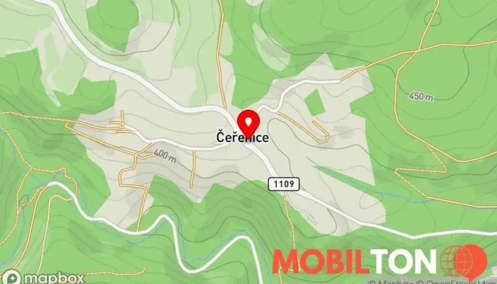mapa divadelní klub Čeřenice Restaurace v Čeřenice
