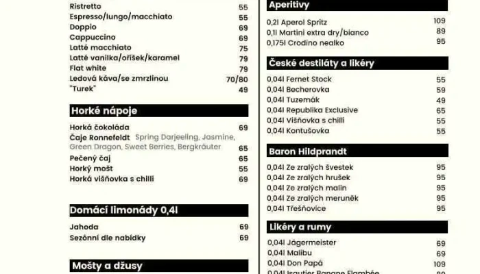 Dobra Basta Menu - Mezibraní 5