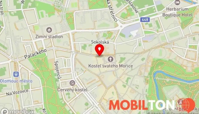 mapa DoktorMobil.cz Opravna mobilních telefonů, Prodejna příslušenství k mobilním telefonům, Prodej mobilních telefonů v 8. května 465 Galerie Moritz