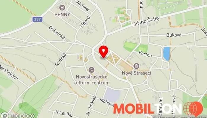 mapa Domácí langoše Nové Strašecí Rychlé občerstvení v Komenského nám. 191