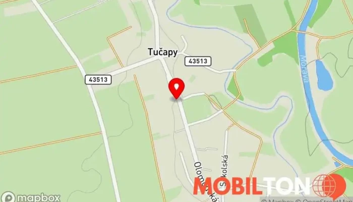 mapa Dub Mobil Opravna mobilních telefonů v Tučapy