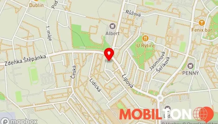 mapa Due Fratelli Pizzerie v Lipová 390/2