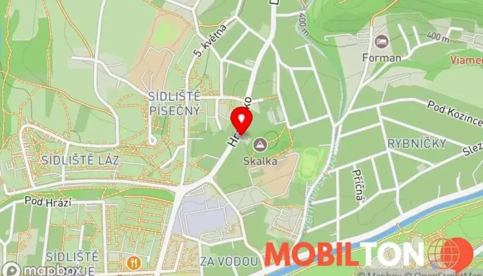 mapa El Greco Hotel v Hradišťko 285