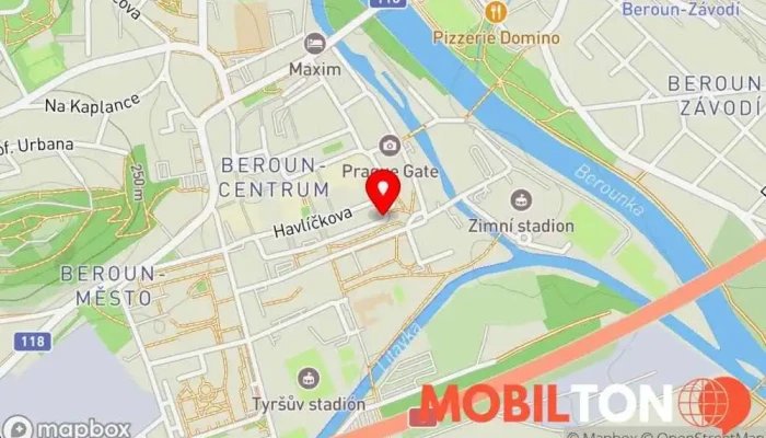 mapa Elce Pelce Beroun Kavárna / Čajovna, Dětské hřiště v Hradební 102