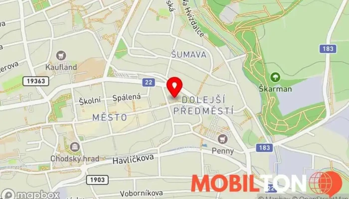 mapa Elektro EURONICS Prodej elektroniky v Dolejší Předměstí