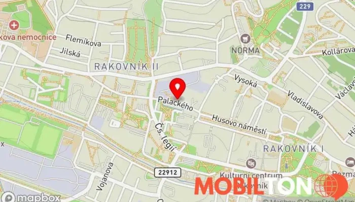 mapa Ella's burger Hamburgerová restaurace v Palackého 72