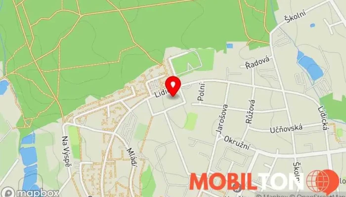 mapa Elnet Mobil Opravna mobilních telefonů, Prodej mobilních telefonů v Lidická 886/43