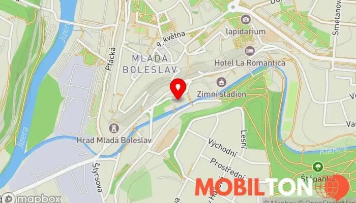 mapa eMBe pivovar a restaurace Pivovarská restaurace, Pivovar, Restaurace, Apartmán s pokojovou službou v Mladá Boleslav III