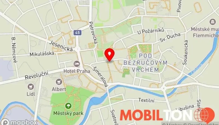 mapa Eplovna.cz (Apple servis a prodej) Opravna mobilních telefonů, Opravy počítačů, Opravna telefonů, Prodejna v Pod Bezručovým vrchem