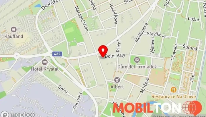 mapa ESC sk&cz - Elektro Servisné centrum Opravna mobilních telefonů v Dolní Valy 3940/2