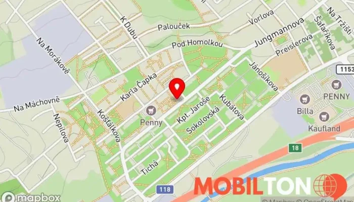 mapa ESO Jídelna Restaurace v Beroun-Město