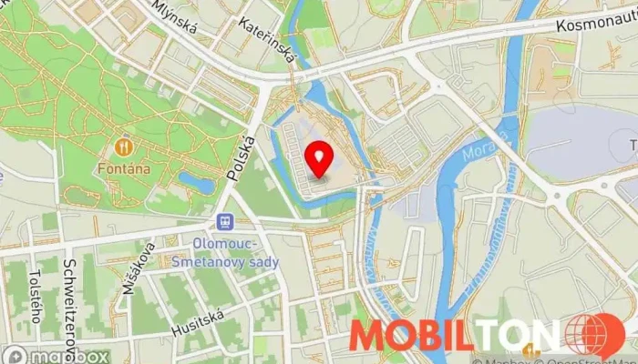 mapa F-mobil Prodej mobilních telefonů v Polská 1174/3A