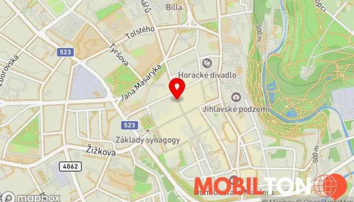 mapa Fast Food Frit Rychlé občerstvení, Česká restaurace, Výdejna smažených kuřat, Hamburgerová restaurace v Palackého 31