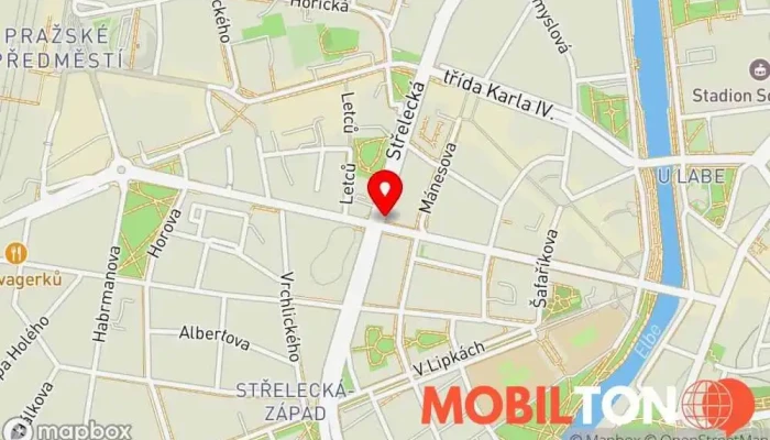 mapa Fix Mobile Opravna mobilních telefonů, Prodejna příslušenství k mobilním telefonům, Prodej mobilních telefonů, Opravy počítačů, Opravna elektroniky v Střelecká 748/25