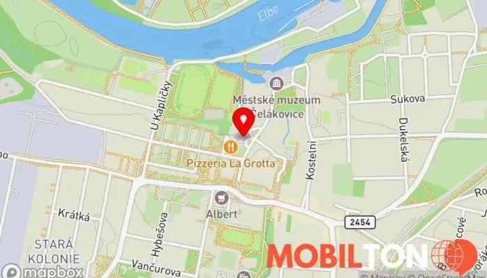 mapa Fontána Restaurace v Rybářská 155