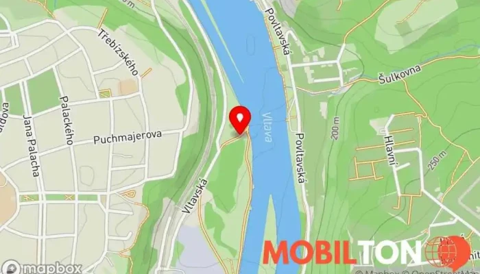 mapa Food Truck U Lukáše Rychlé občerstvení v Vltavská