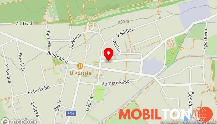 mapa FounServis Opravna telefonů, Opravna mobilních telefonů v Štefánikova 1104