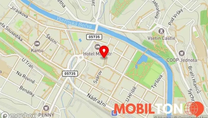 mapa Frank Hot dog restaurace v Svárov 1039