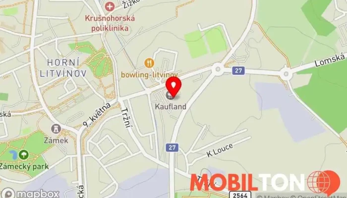 mapa Gia Kitchen Bistro v Kaufland, Jiráskova 2181