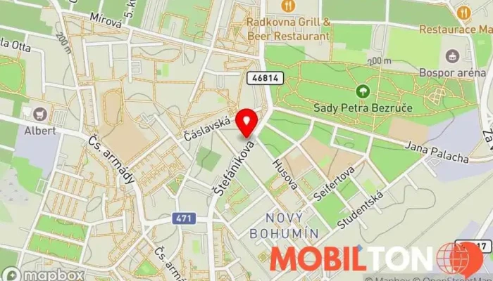 mapa Gigatech.CZ s.r.o. Prodej výpočetní techniky, Počítačové poradenství, Opravy počítačů, Počítačová podpora a služby v Bohumín