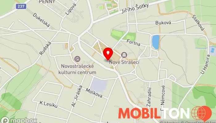 mapa GMS Centrum; PPL Parceshop, WeDo Ulozěnka, MallPoint Opravna mobilních telefonů v Čsl. armády 181