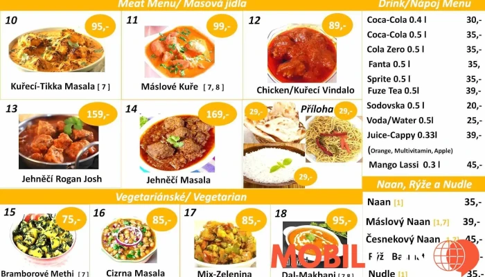 Golden Bird -  Menu - T. G. Masaryka 106