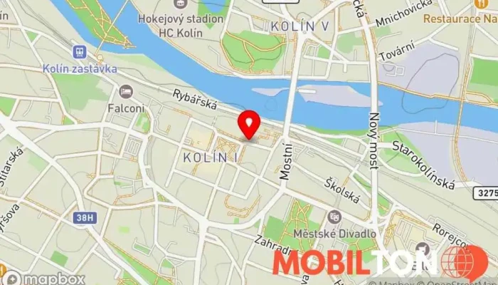 mapa Golden India Restaurant & Cocktail Bar Indická restaurace v Kolín I