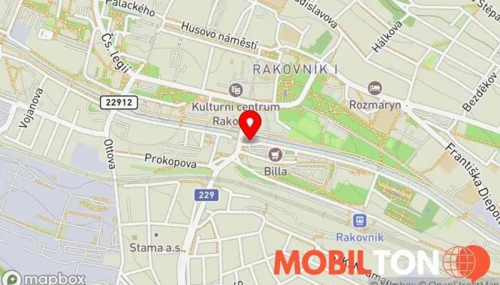 mapa Grill U Tomáše Rychlé občerstvení v 