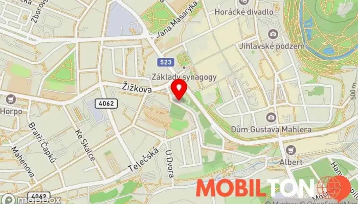 mapa Grill U Velblouda Restaurace, Bistro v 3, Fibichova 4805