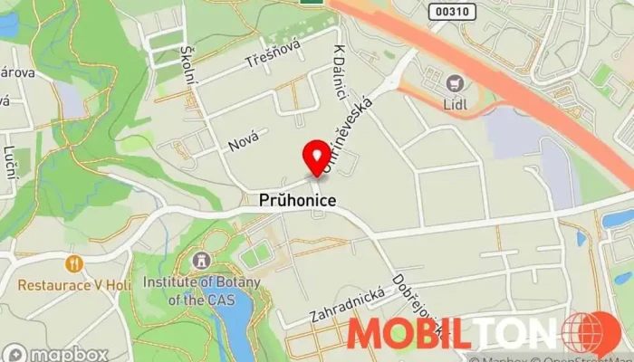 mapa Grosseto Průhonice Italská restaurace, Pizzerie v Květnové nám. 11