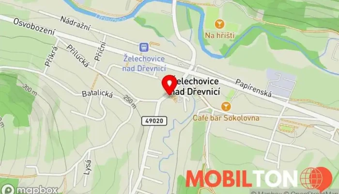 mapa GSM servis Opravna elektroniky v Podřevnická 74