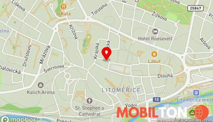 mapa Gurmánie Restaurace v Velká Krajská 44/1
