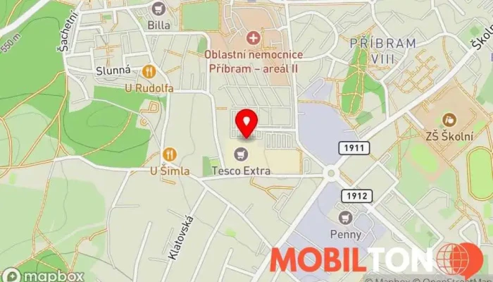 mapa Gurmet PANDA Restaurace v Zdaboř