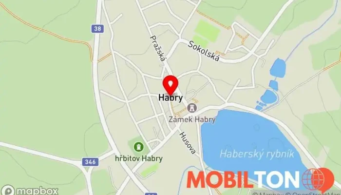 mapa Habry  v Habry