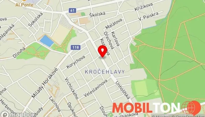 mapa Hacienda restaurace Restaurace v Unhošťská 340