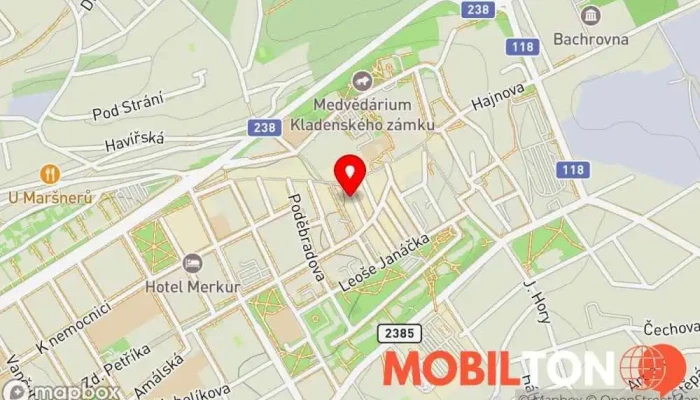 mapa Hai Ming Čínská restaurace v Žižkova 323