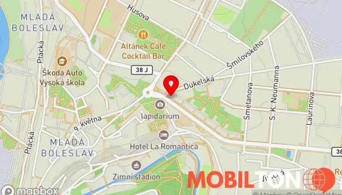 mapa HANOI Rychlé občerstvení Vietnamská restaurace v Mladá Boleslav III
