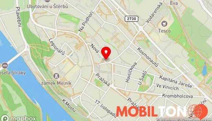mapa Hasaka restaurace Asijská restaurace v Nová 209/13 276 01