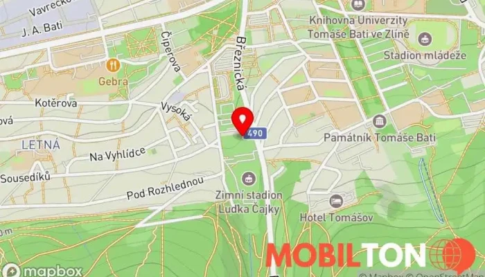 mapa Hasičárna Novesta Restaurace v U Zimního stadionu 4286