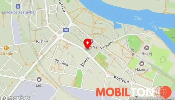 mapa Hawler Kebab Pizza Lovosice Rychlé občerstvení v Hawler kebab pizza, Osvoboditelů 1191